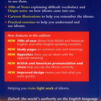 Oxford Idioms Dictionary for Learners of English (New Edition)
