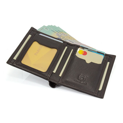 Ví Da Nam, Bóp Da Nam Kim Bảo B29 Da Bò Màu Đen, Nâu, Bò