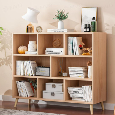 Tủ Kệ Sách Gỗ Đẹp Hiện Đại Đa Tầng FIVO Mã FB60 Chất Liệu Gỗ MDF Phủ Melamine Chống Thấm Bề Mặt, Dễ Dàng Lắp Ráp Có Kèm Tấm Lưng (Kích Thước 100x24x107cm)