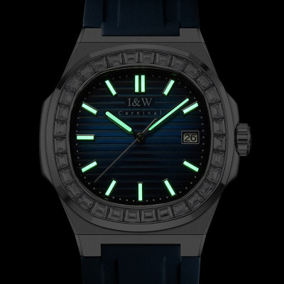 Đồng Hồ Nam I&W Carnival 721G7 Chính Hãng Full Box Chống Nước Kính Chống Xước Dây Silicon Cao Cấp BH 60T (Máy Cơ Tự Động)