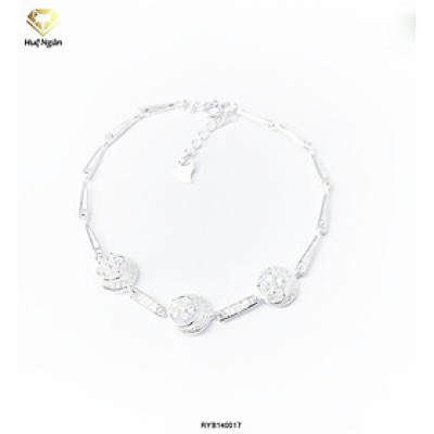 Lắc tay bạc 925 Huệ Ngân - Hình tròn xinh xắn RYB140017