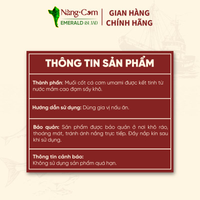 Muối Umami Phú Vị 200gr - Đặc Sản Phú Quốc - Nàng Cơm