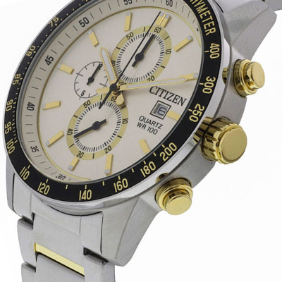 Đồng Hồ Nam Citizen Dây Thép Không Gỉ AN3604-58A - Mặt Vàng