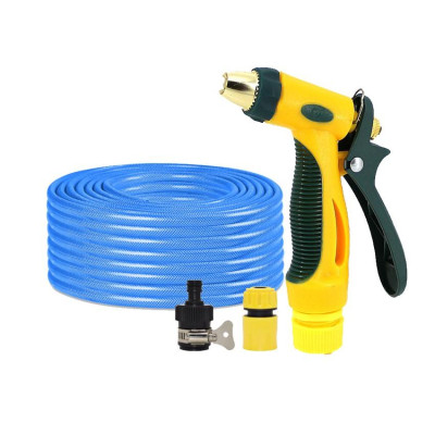 Bộ dây vòi xịt nước rửa xe,tưới cây tăng áp 3 lần 20m(cút nhựa nối 713-1) 206317 