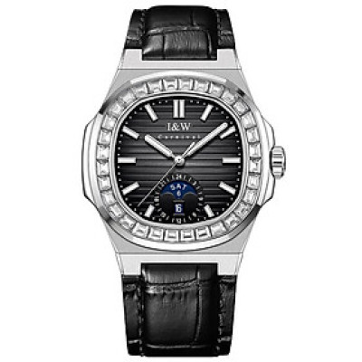 Đồng Hồ Nam I&W Carnival 735G4 Chính Hãng Full Box Chống Nước Kính Chống Xước Dây Da Cao Cấp BH 60T (Máy Cơ Tự Động)