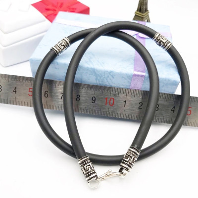 Dây Chuyền Vòng Cổ Nam Bọc Bạc Thật Nam Tính Thể Thao - BẠC HIỂU MINH DCS038S