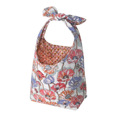 Cath Kidston - Túi đeo vai/Large Reversible Knotted Shopper - Summer Poppy Midscale - Pink/Cream -1049114