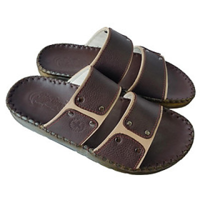 Dép Nam Quai Ngang BIGGBEN Da Bò Thật Cao Cấp DN332