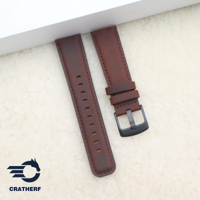 Dây Đồng Hồ Da Bò Sáp Chốt Thông Minh Thay Thế Đồng Hồ Cổ Điển Các Loại SmartWatch, Samsung Watch, Huawei