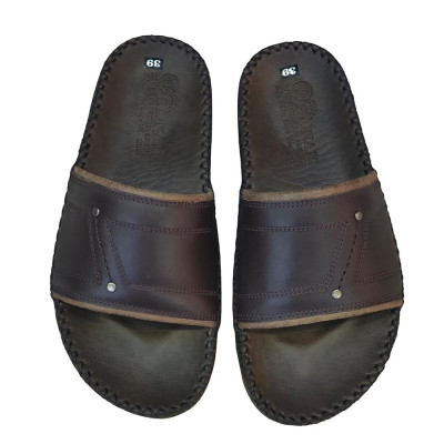 Dép Nam Quai Ngang HÀ NAM Da Bò Thật Cao Cấp DNA2141