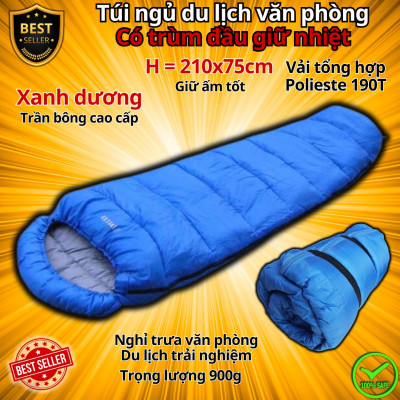 Túi Ngủ Văn Phòng Du Lịch Cao Cấp Tiện Dụng, Loại Tốt Nhồi Bông Chính Hãng D Danido