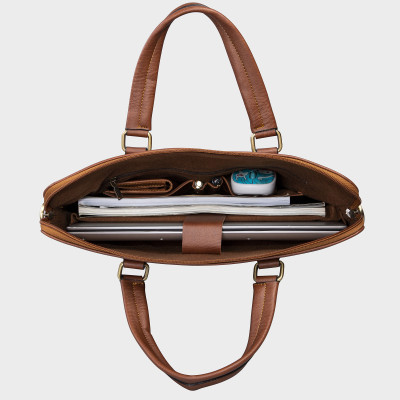 Cặp Công Sở Lata ( Thời trang nam basic đựng laptop 14,6 inch - Cặp da CA28 )