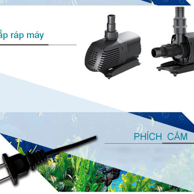 Máy bơm nước ATMAN AT10000 90W, 10000L/Hr lọc nước hồ cá koi, bơm sinh hoạt, tiểu cảnh, đài phun nước cao cấp 