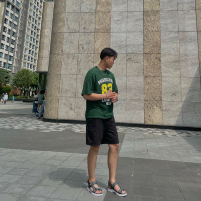 Giày Sandal Nam The Bily Quai Chéo - Đế Trắng Lót Đen Màu Xám BLDTMD01