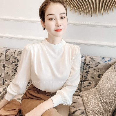 ÁO SƠ MI SANG TRỌNG ĐÍNH VAI CƯỜM