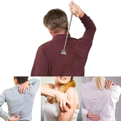 (Hàng New) Cây Gãi Lưng Hợp Kim Hình Móng Tay Gai Gãi Đã Ngứa Loại Tốt Có Thể Thu Gọn Kéo Dài 60cm Bất Kỳ Đâu Loại Tốt