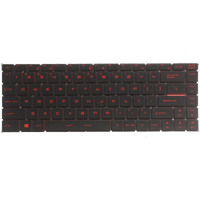 Bàn phím dành cho Laptop MSI GF63 GF65 GS65 ĐEN ĐỎ LED - hàng nhập khẩu