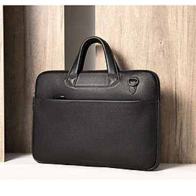 Cặp công sở nam da bò cao cấp BHM392 Mỏng gọn, bền bỉ vừa laptop 14inch