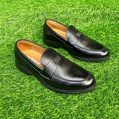 Giày tây nam công sở da bò màu đen Trường Hải đế cao su GT2280