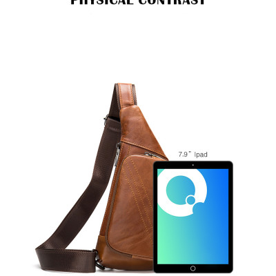 Túi đeo chéo nam DA BÒ THẬT – BEE GEE DCN9336A