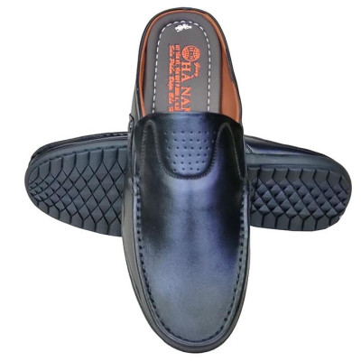 Dép Bít Mũi Nam Da Bò Thật TiTi ĐÔ Cao Cấp GSB2071d