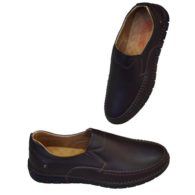 Giày Mọi Nam Da Bò Thật TiTi ĐÔ Cao Cấp GM2065d