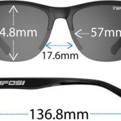 Kính mát thể thao Tifosi Swank SL - Gọng Gloss Black, Tròng Smoke