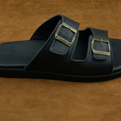 Dép Nam Quai Ngang Da Bò 2 Quai Khóa Đồng Sang Trọng Phong Cách Trẻ Trung Tiện Lợi Êm Chân (có bán sỉ)