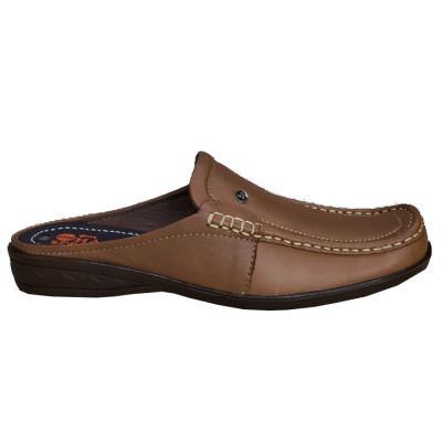 Dép bít mũi nam da bò thật HÀ NAM cao cấp GSB2058