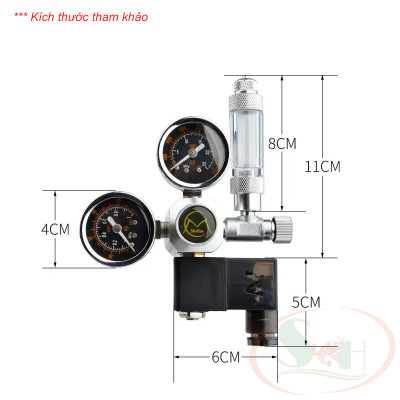Van tinh chỉnh co2 Mufan cơ, van điện, koi điện hẹn giờ bể thủy sinh