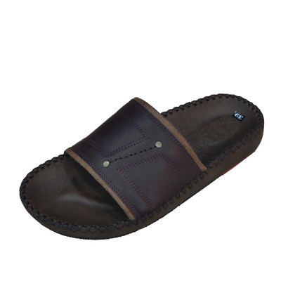 Dép Nam Quai Ngang HÀ NAM Da Bò Thật Cao Cấp DNA2141