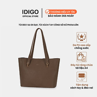 Túi xách nữ đeo vai công sở IDIGO FB2 - 6026, túi đựng tài liệu phom lớn thanh lịch