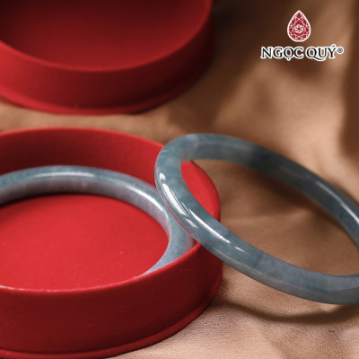 Vòng tay đá lam ngọc bản hẹ - bản 7mm Ni 56 mệnh thủy, mộc - Ngoc Quý Gemstones