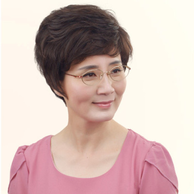 Tóc giả nữ trung niên cao cấp nguyên đầu, có rãnh da đầu, giống thật 99%, chất tơ cao cấp, chịu nhiệt tốt, bấm duỗi gội thoải mái