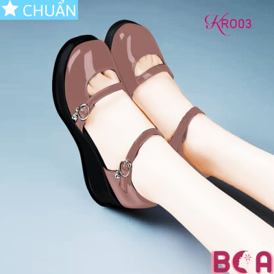 Giày bé gái quai hậu 3 phân KRO03 ROSATA tại BCASHOP đế xuồng, mũi tròn, êm ái giúp con thoải mái học tập và vui chơi