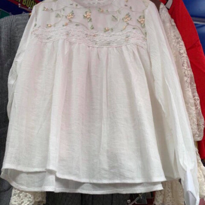 Áo sơ mi trắng tay bồng cách điệu ulzzang 