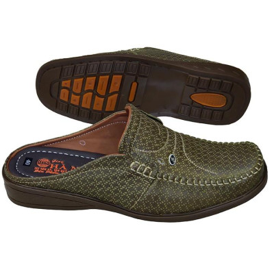 Dép Bít Mũi Nam Da Bò Thật TiTi ĐÔ Cao Cấp GSB2072d