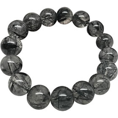 Vòng Đá Thạch Anh Tóc Đen Ngọc Quý Gemstones TA042 (13mm)