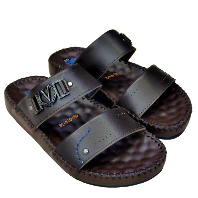 Dép nam quai ngang HÀ NAM da bò thật cao cấp DN2072