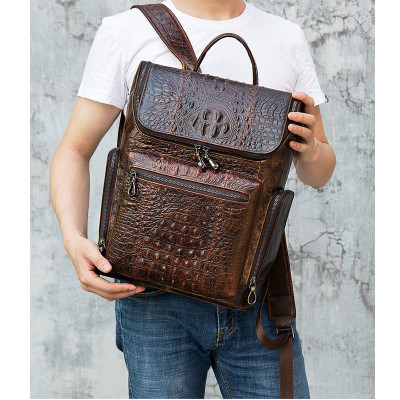 Balo nam DA BÒ THẬT, balo laptop phong cách mới – BEE GEE BLND9068