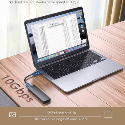 Box ổ cứng SSD M2 NVMe 0.15m Lention C9b Hàng Chính Hãng