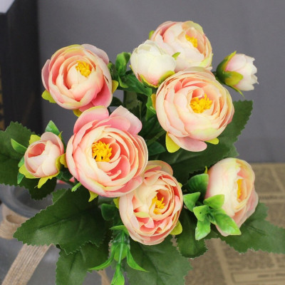 Hoa hồng tỉ muội giả - Bình hoa hồng tỉ muội cắm sẵn - Cây giả, hoa lụa trang trí nhà cửa