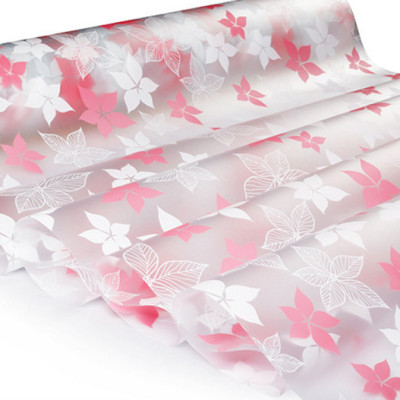 Combo 5 Mét Decal Giấy Dán Kính Hoa Năm Cánh Hồng (5 Mét Dài x 0.45 Mét Ngang)