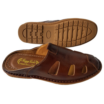 Dép Bít Đầu Nam BIGGBEN Da Bò Thật Cao Cấp SB127