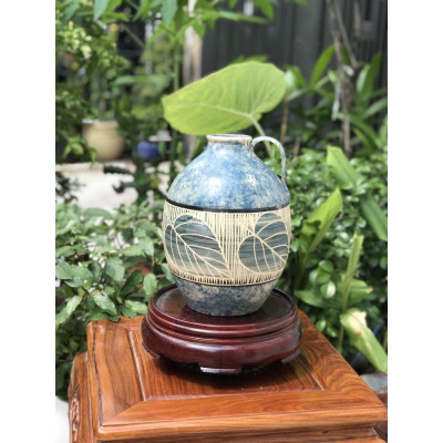 Bình Hoa Độc bản có quay gốm sứ thủ công biên hòa