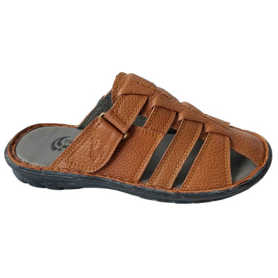 Dép Nam Bít Đầu BIGGBEN Da Bò Thật DN357