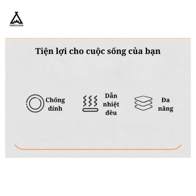 Chảo Nướng, Chảo Chống Dính, Chảo cắm trại ngoài trời, chảo nướng Hàn Quốc không khói size 28cm