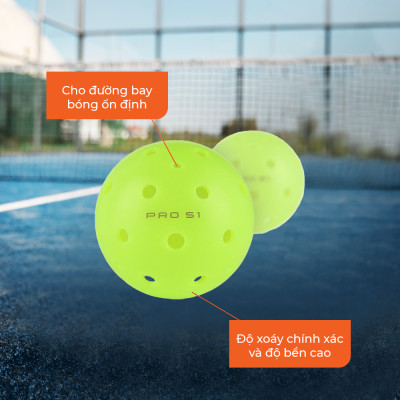 Bóng Pickleball Selkirk Pro S1 - Chuẩn Thi Đấu Cao Cấp Nhất Của Selkirk - Siêu Bền  - Đường Bóng Ổn Định