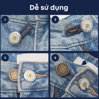 Nút Mở Rộng Thắt Lưng, Nới rộng Eo Quần, Khóa Điều Chỉnh Chân Váy Cổ Áo Sơ Mi Lò Xo Hoa Cúc Jeans Denim Legaxi