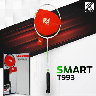 Vợt Cầu Lông KUNO Smart T993 Thiên Công, 4U Chất Liệu High Modulus Graphite, Chống Xoắn, Chống Rung, Căng Sẵn 11kg